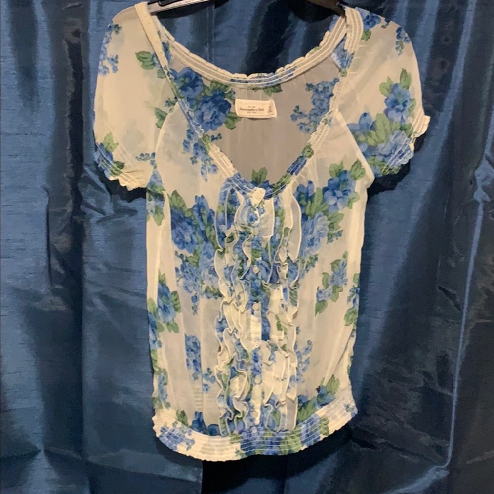 🌼Abercrombie/Fitch sheer blouse - Picture 1 of 6